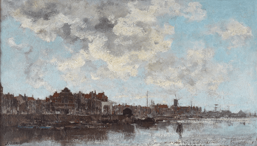 Gezicht op een stad
