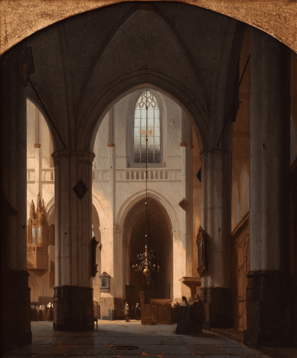 Interieur Nieuwe Kerk te Amsterdam