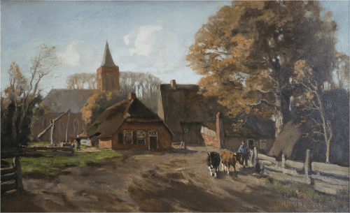 Kerk met boerderij te Ede
