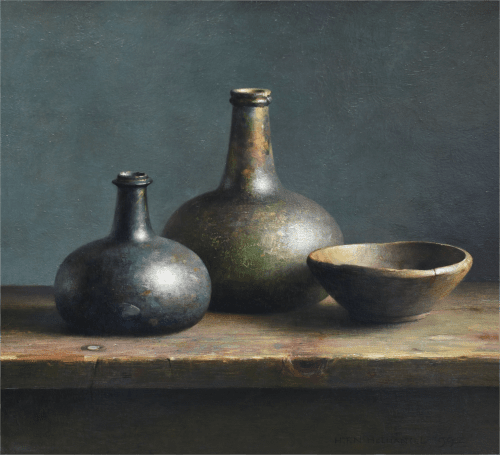 Stilleven met Romeins glas