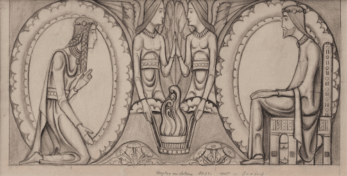 Originele tekening voor Hooglied van Salomo