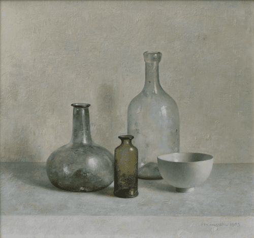 Stilleven met Romeins glas