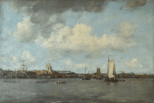 Schepen op een rivier