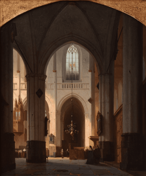 Interieur Nieuwe Kerk te Amsterdam
